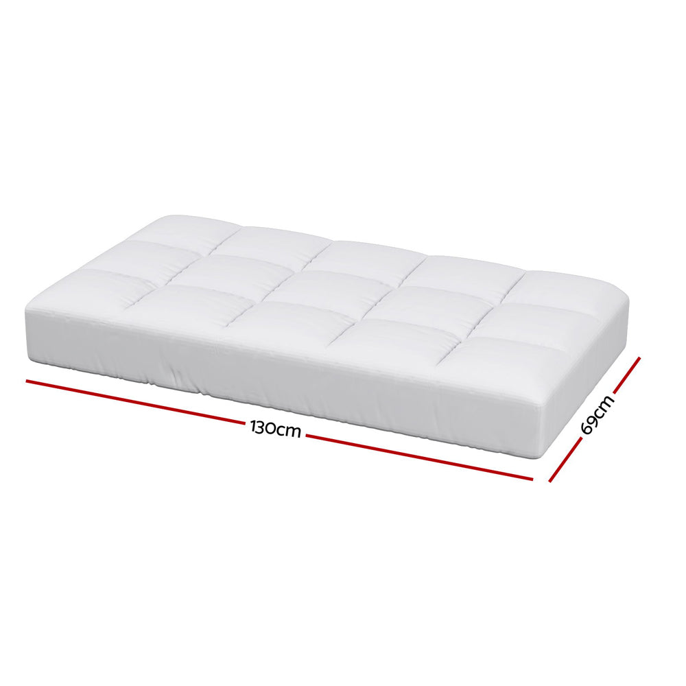 Giselle Bedding Baby Cot Mattress Topper Bamboo 750GSM White