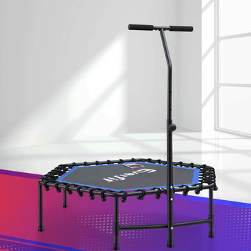 Everfit Hexagon Fitness Trampoline Rebounder 48 inch Blue