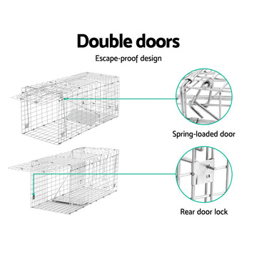 Gardeon Humane Animal Trap Cage Galvanised Iron for Possums