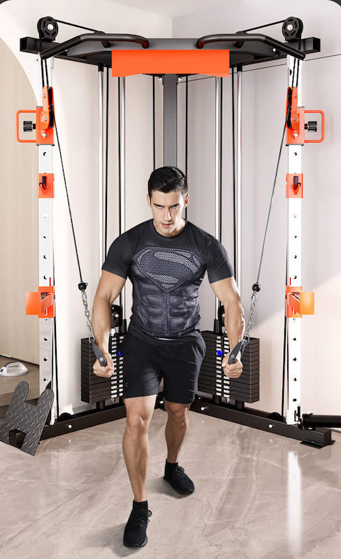 SmartFit Cable Crossover Machine Home Gym 140kg Weight Stack