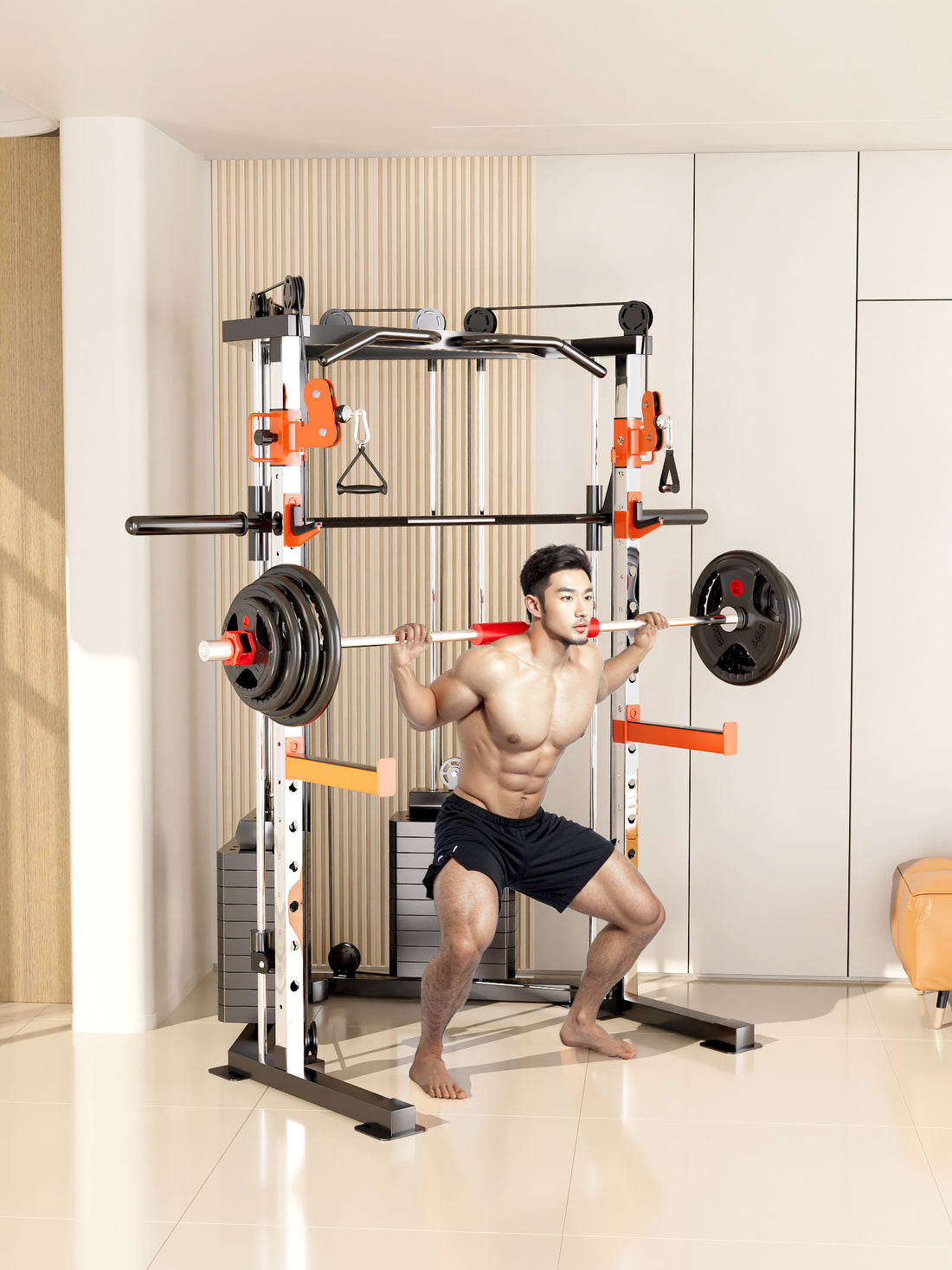 SmartFit C3 Max All-in-One Smith Machine 140kg Weight Stack