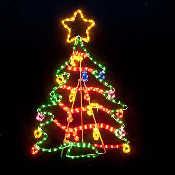 Samland Christmas Tree Rope Light Animated 118cm Multi Colour