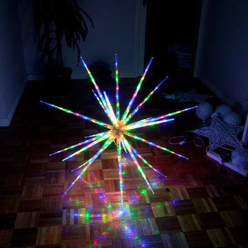 Samland LED Star Ball Christmas Light 160 LED 105cm Multi Colour RGBY