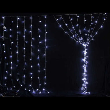 Samland LED Curtain String Lights 180 LED 2.8m x 2.4m White