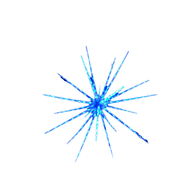 Samland LED Star Ball Christmas Light 160 LED 105cm Blue