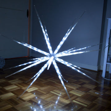Samland LED Star Ball Christmas Light 160 LED 100cm White