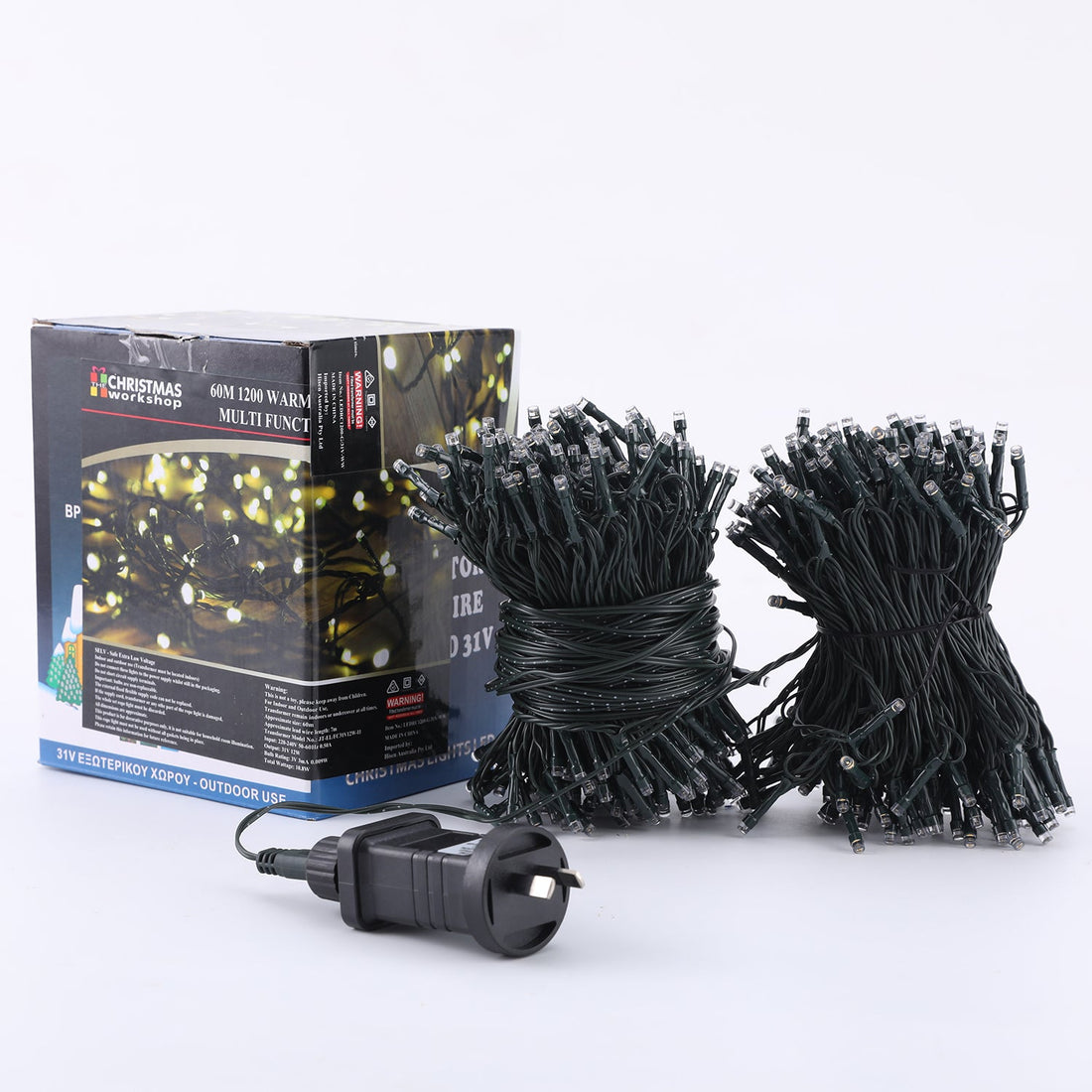 Samland 1200 LED Christmas Fairy Light 60m Warm White