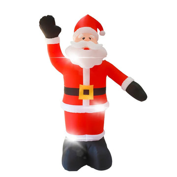 Vortaz Christmas Inflatable Santa With LED Lights 2.4m