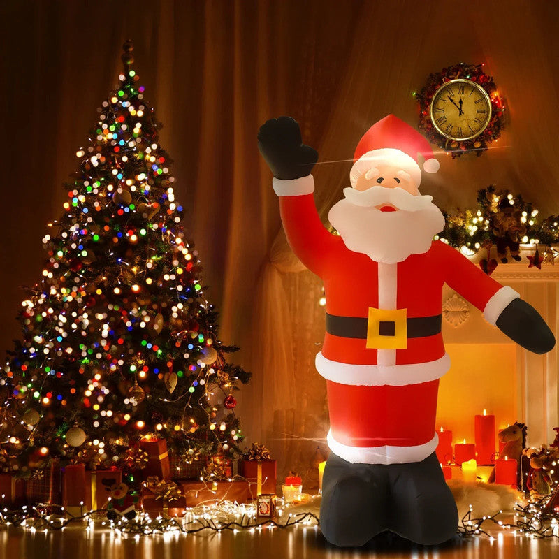 Vortaz Christmas Inflatable Santa With LED Lights 2.4m