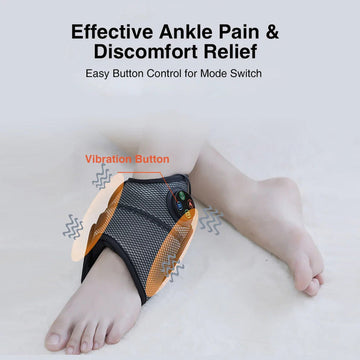 Vortaz Electric Foot Ankle Massager with Heat Therapy Black
