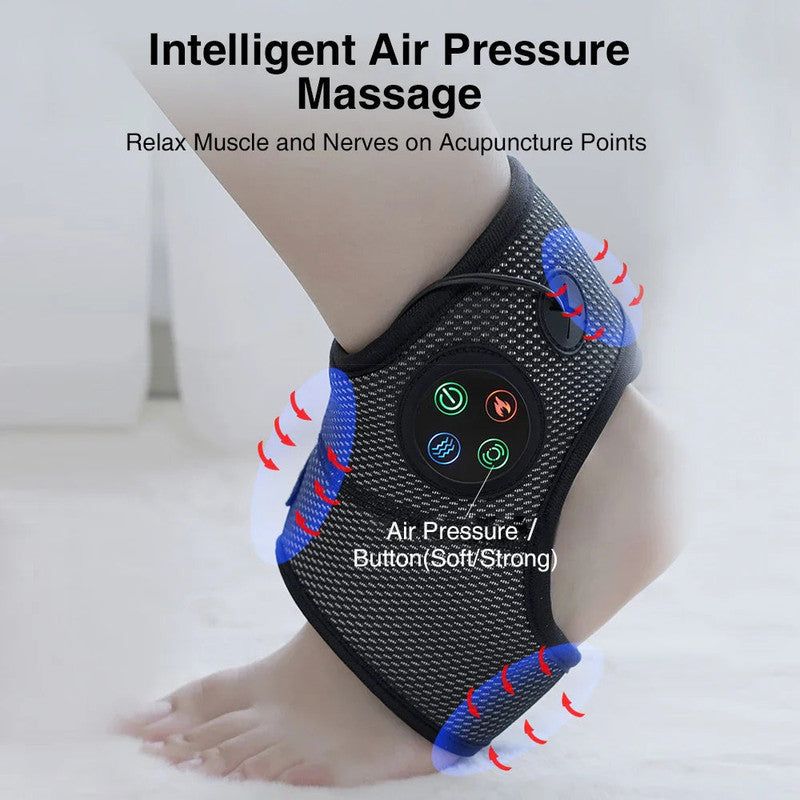 Vortaz Electric Foot Ankle Massager with Heat Therapy Black