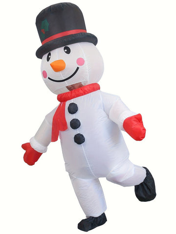 Christmas Inflatable Snowman Decoration Festive White