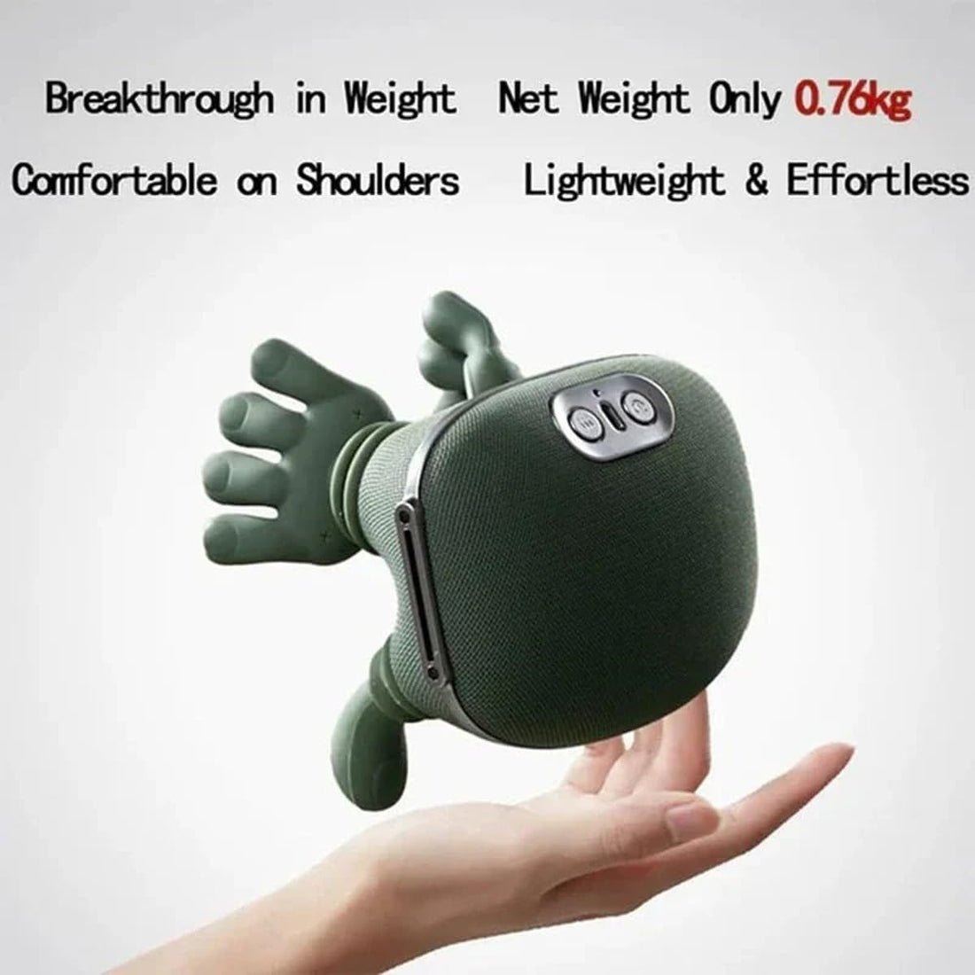 Shiatsu Neck & Shoulder Massager 3D Kneading Deep Tissue Green
