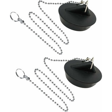 Vortaz Universal Sink Plug 2-Pack with Ball Chain 42-45mm