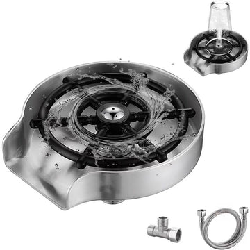 Vortaz 304 Stainless Steel Glass Rinser for Kitchen Sink Bar