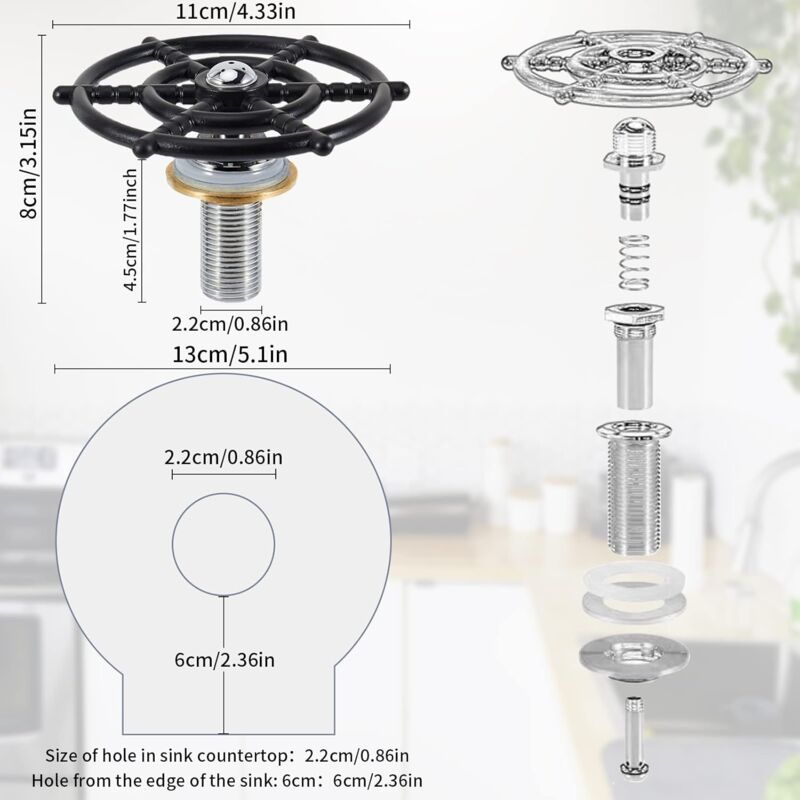 Vortaz 304 Stainless Steel Glass Rinser for Kitchen Sink Bar