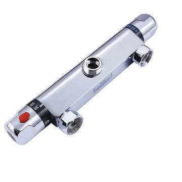 Thermostatic Shower Mixer Valve with Temperature Control Chrome