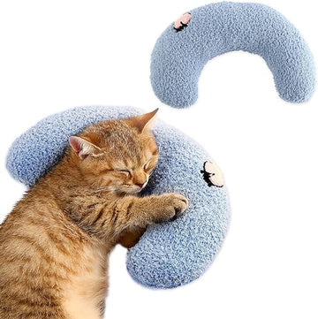 Soft U-Shaped Dog Cat Pillow Neck Support Calming Plush 27cm