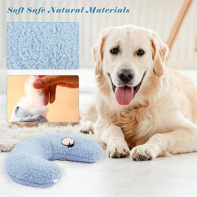 Soft U-Shaped Dog Cat Pillow Neck Support Calming Plush 27cm