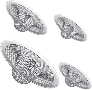 Vortaz 4-Piece Stainless Steel Sink Strainer Basket Set