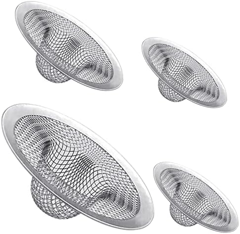 Vortaz 4-Piece Stainless Steel Sink Strainer Basket Set