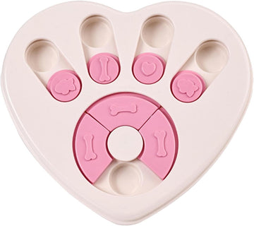 Slow Feeder Dog Food Bowl Interactive Puzzle Slider Non-Slip Base 68x61cm