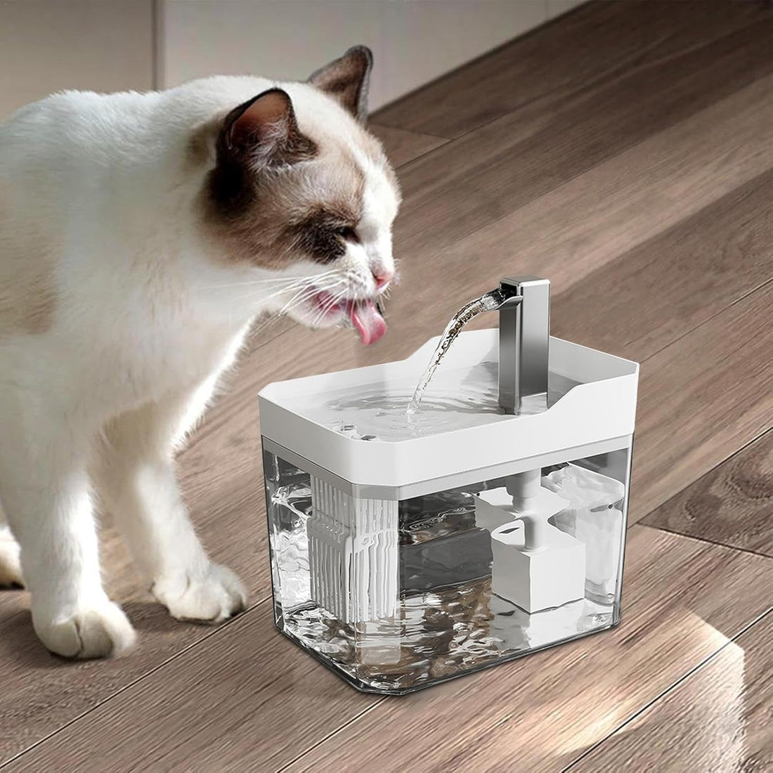 Vortaz Pet Water Fountain with Built-in Filtration 3L Large Capacity