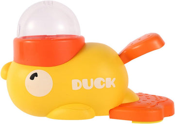 Vortaz Manual Duck Pet Food Dispenser 1.5L Yellow