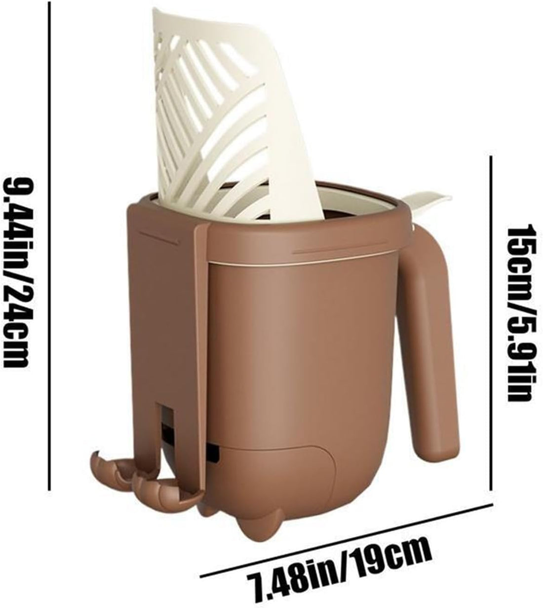 Cat Litter Scoop with Waste Container Built-In 2-in-1