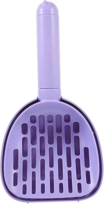 ABS Plastic Cat Litter Scoop with Foot Stand Purple