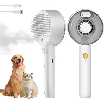 Pet Steam Brush for Cats and Dogs with Cleansing Massage