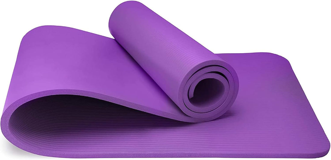 Extra Thick 10mm Yoga Mat Anti-Slip 183x61cm with Carry Strap
