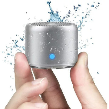 Portable Bluetooth Speaker with 12-Hour Battery Silver