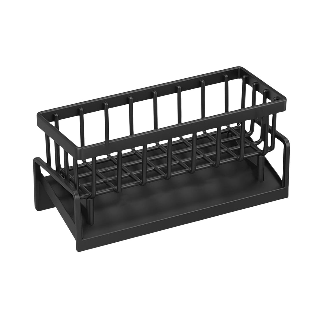 PALIFEUR Rustproof Stainless Steel Kitchen Sink Sponge Holder Black