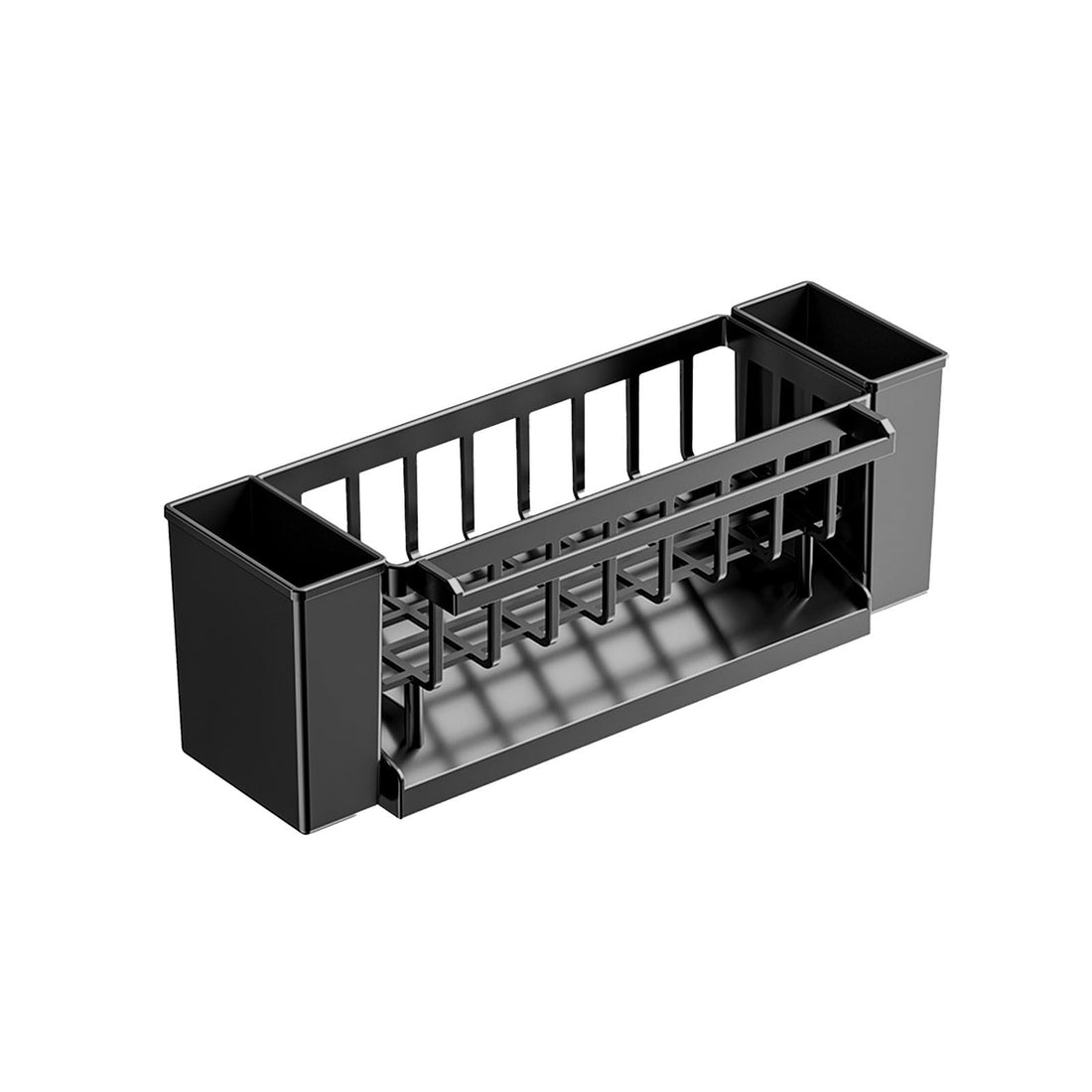 PALIFEUR Rustproof Stainless Steel Kitchen Sink Sponge Holder Black