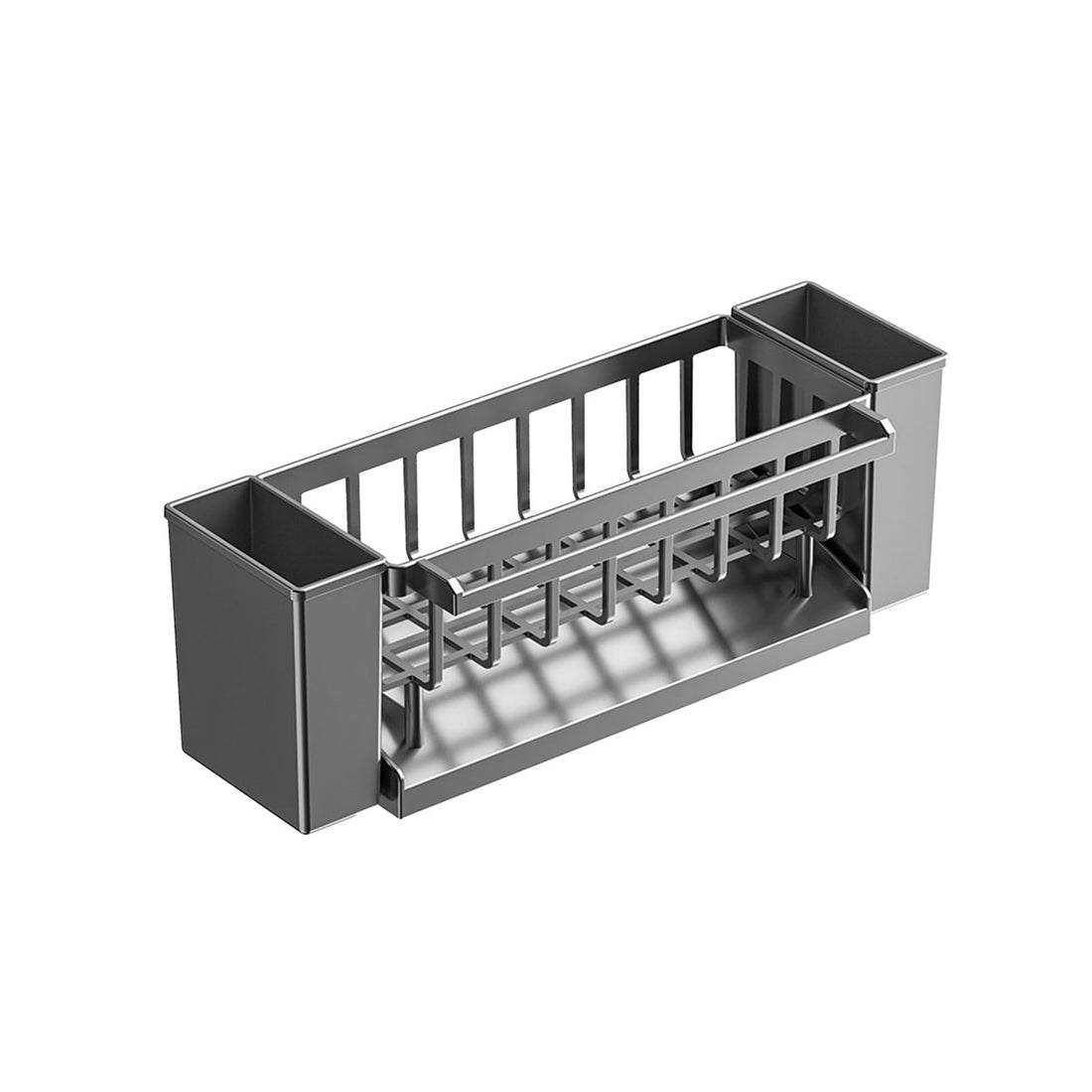 PALIFEUR Rustproof Stainless Steel Kitchen Sink Sponge Holder Gray