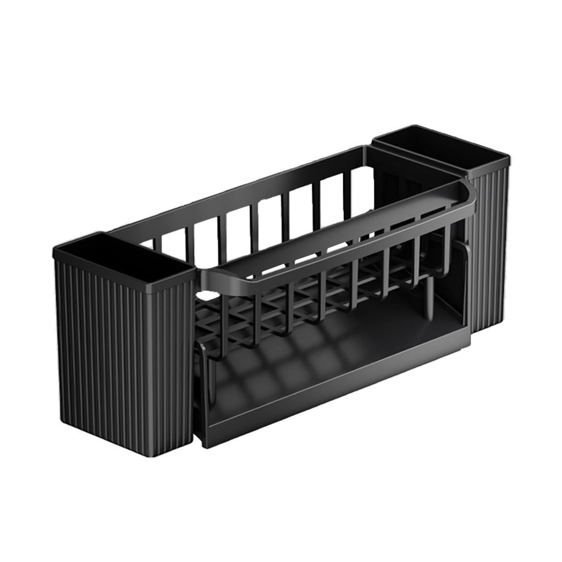 PALIFEUR Rustproof Stainless Steel Kitchen Sink Sponge Holder Black