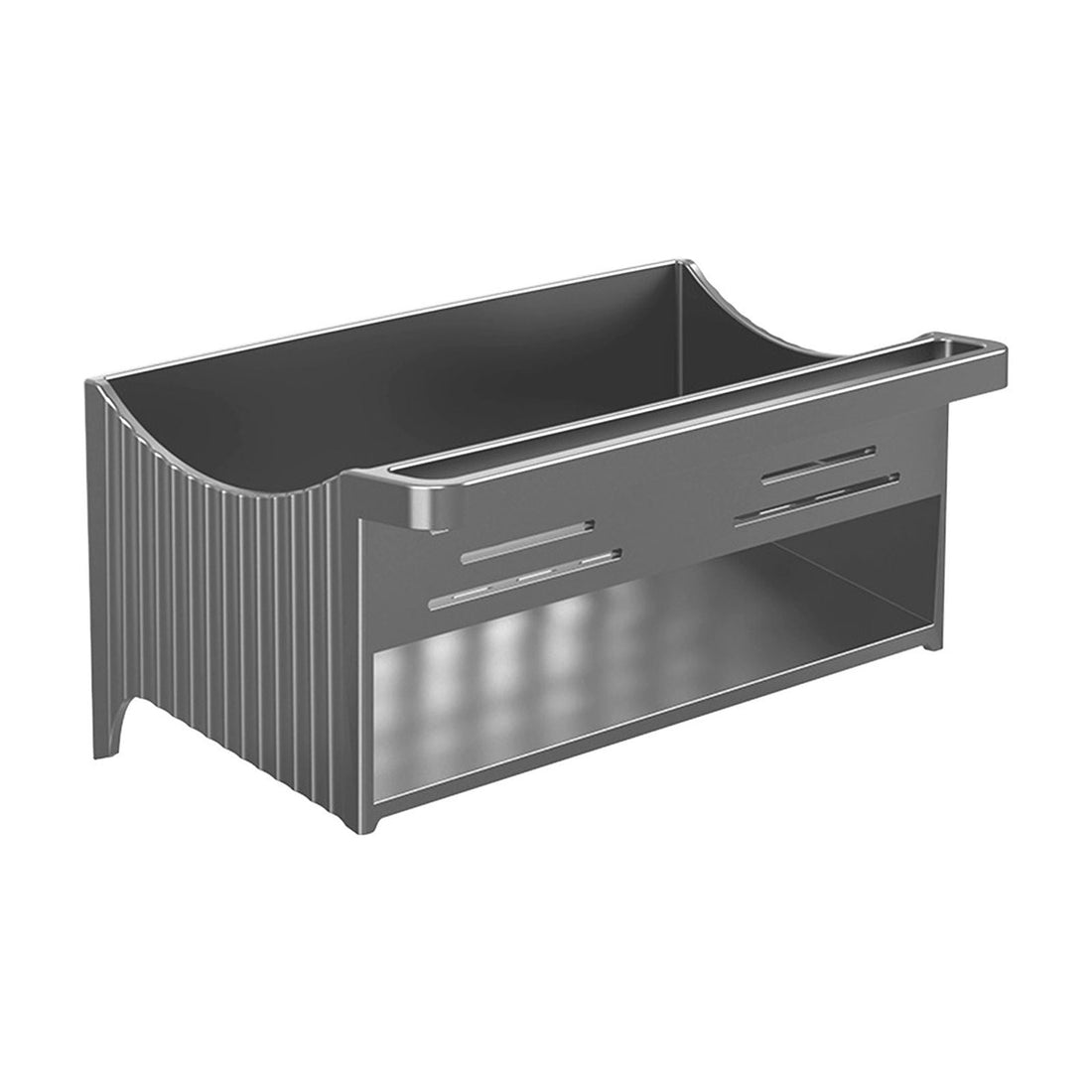 PALIFEUR Rustproof Stainless Steel Kitchen Sink Sponge Holder Gray