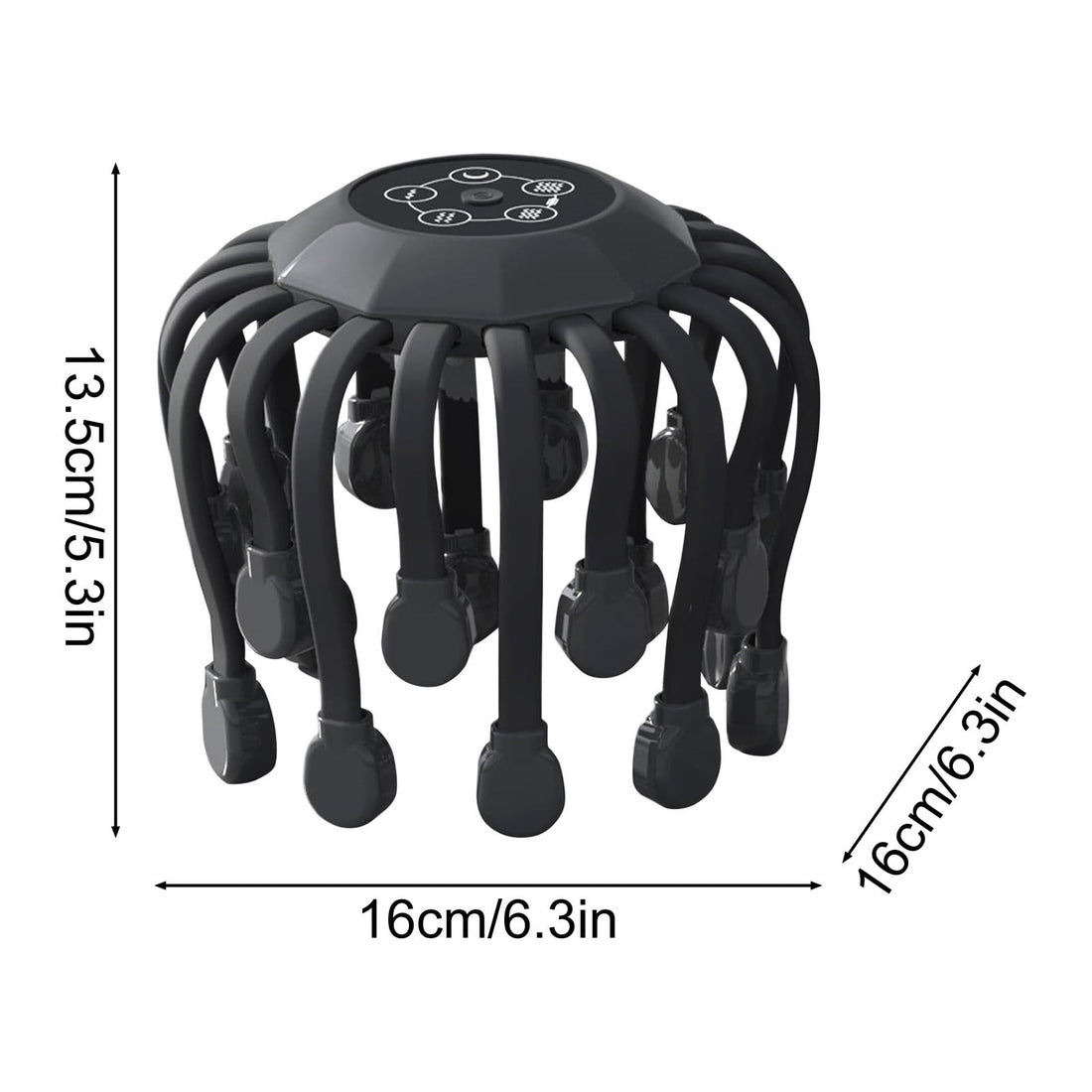 Vortaz Motorised Head and Scalp Massager 20 Nodes 5 Modes Rechargeable