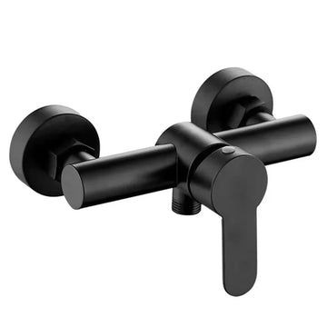 StHaze Shower Mixer Tap with Dual Pull-Up Valve Matte Black