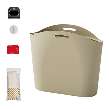Foldable Hanging Car Rubbish Bin Silicone with Hook