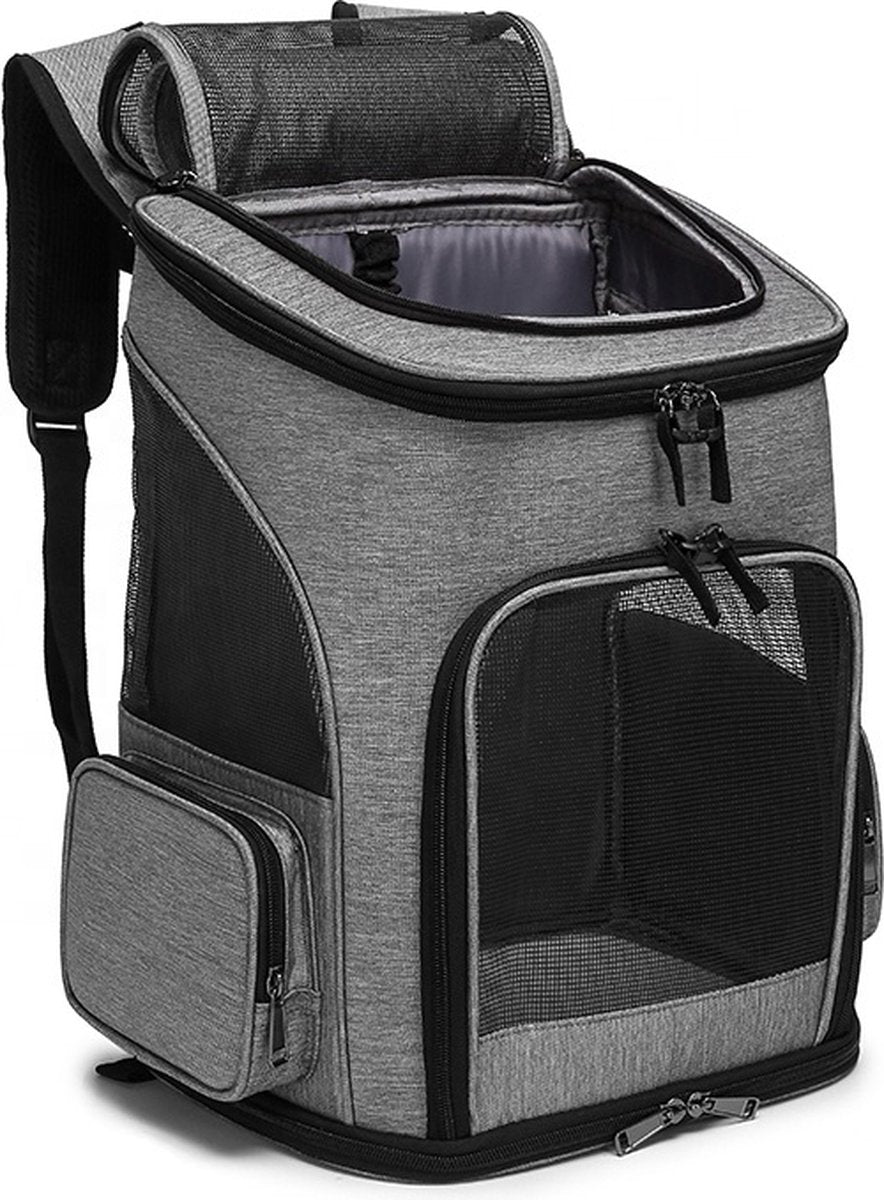 Vortaz Pet Carrier Backpack and Trolley 49x26x33cm Foldable for Small Dogs and Cats