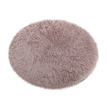 Darzheoy Plush Round Dog Bed Mat 40x40cm Purple