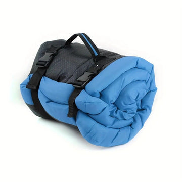 Portable Camping Dog Bed Waterproof Foldable Polyester Mat Blue