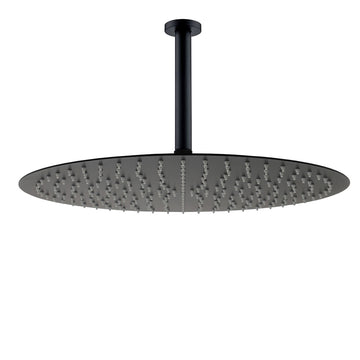 KYLINS 16in Extra Large Rain Shower Head 300mm Ceiling Arm Matt Black