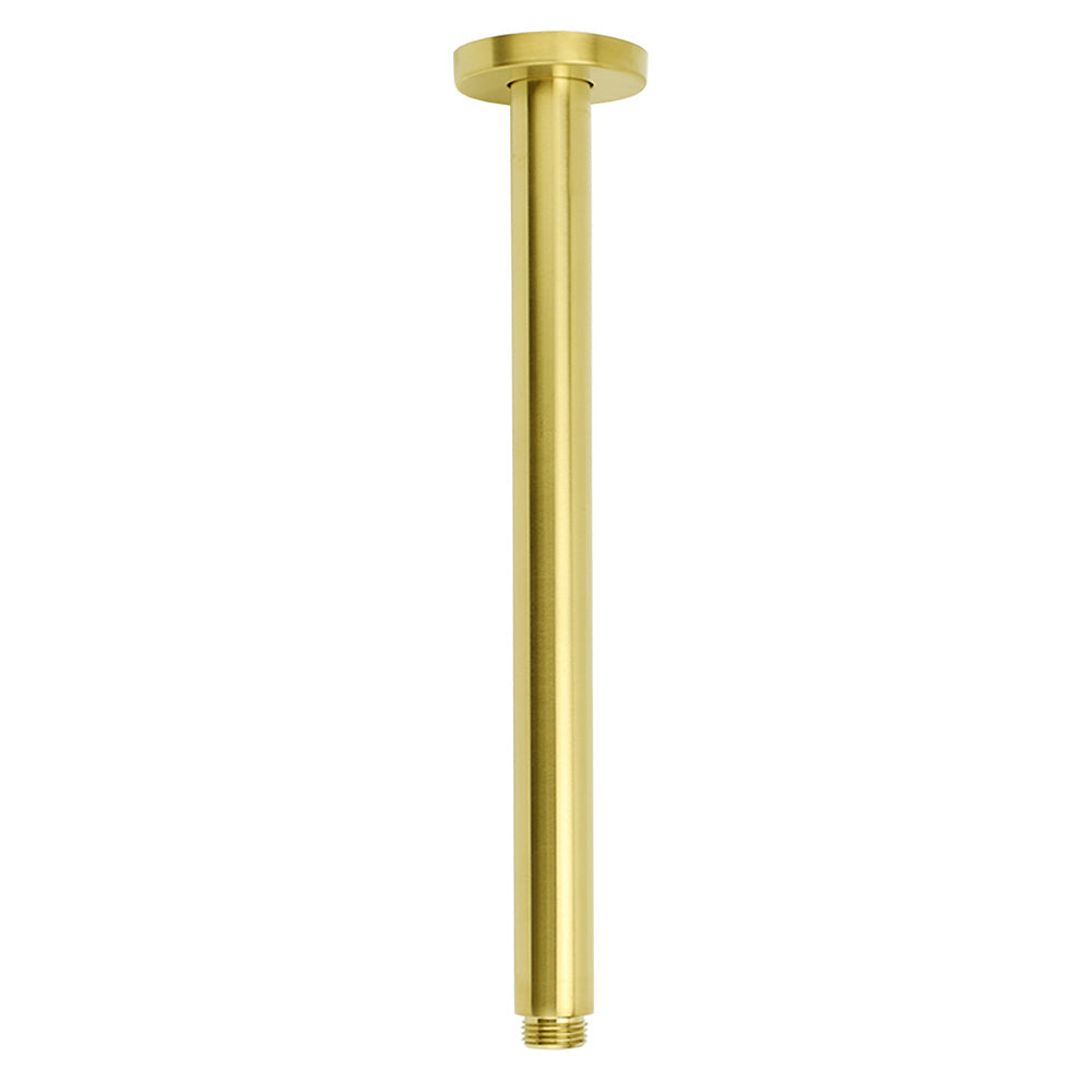 KYLINS Brushed Gold Ceiling Rain Shower Head 8 inch 200mm Thin Stainless Steel