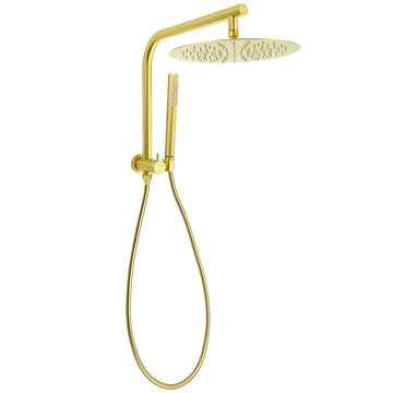 KYLINS Rain Shower Head 2-in-1 Handheld Brushed Gold 300mm