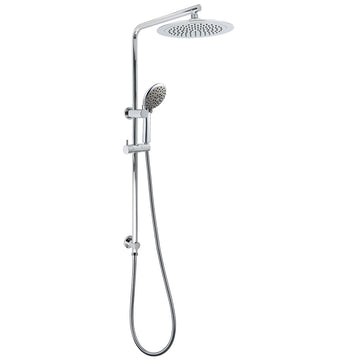 KYLINS Chrome 5 Mode Rain Shower Head Massage Handheld with Sliding Rail 238mm