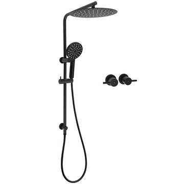 KYLINS Dual Rain Shower Head with Handheld 300mm Matt Black