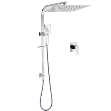 KYLINS Rain Shower Head System with Mixer 16 Inch Chrome